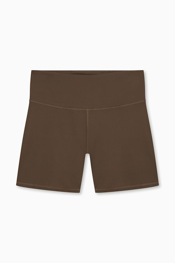 TRAIN 5" High-Waist Tight Shorts Women, Espresso Brown, extralarge-GBR